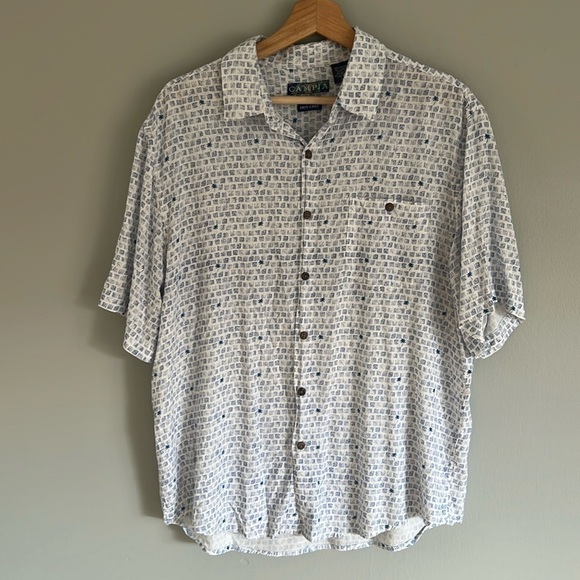 Campia Men’s Hawaiian Button Down Shirt Size Large - Picture 1 of 9